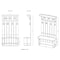 Alaterre Furniture Bethel Acacia Wood 70"H Hall Tree ANTR2830 - alternate 7